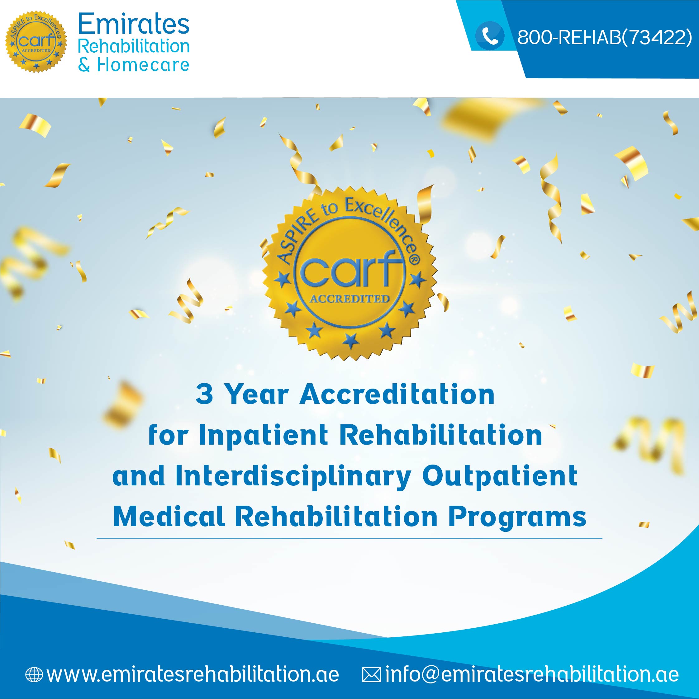 Emirates Rehabilitation & Homecare earns Three-Year Accreditation